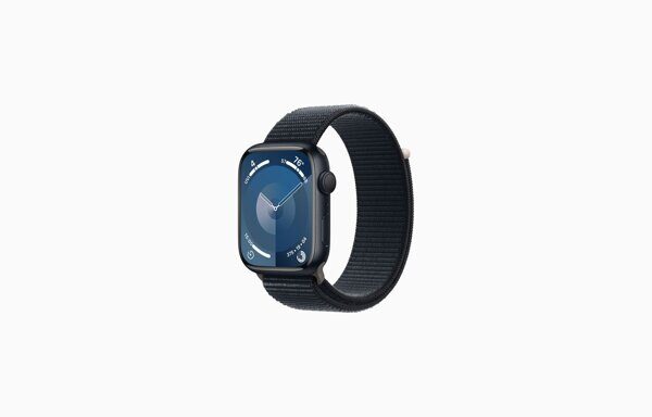 Часы Apple Watch Series 9 GPS 45mm Aluminum Case with Sport Loop (Темная ночь)