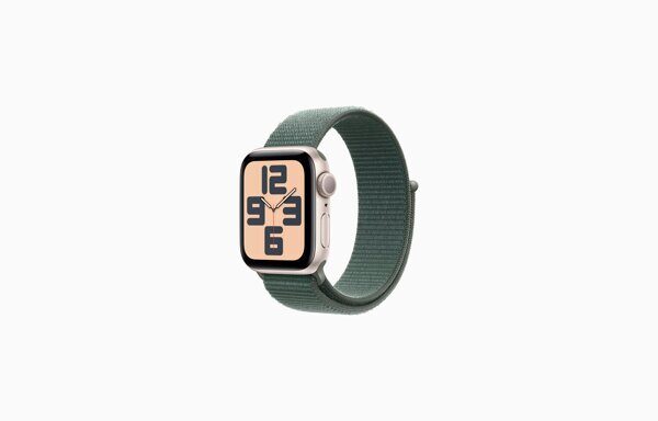 Часы Apple Watch SE (2024) GPS 40mm Aluminum Case with Sport Loop цвет Sage (Сияющая звезда)